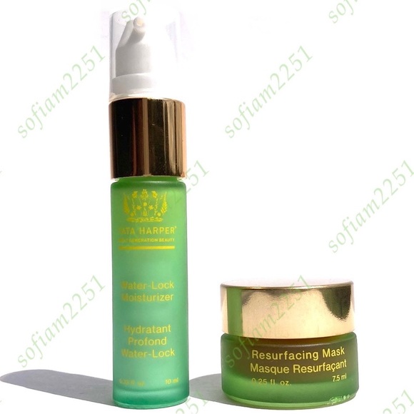 💚NEW!💚Tata Harper Resurfacing Mask & Water Lock Moisturizer 2Pc Set SEALED! - Picture 1 of 8